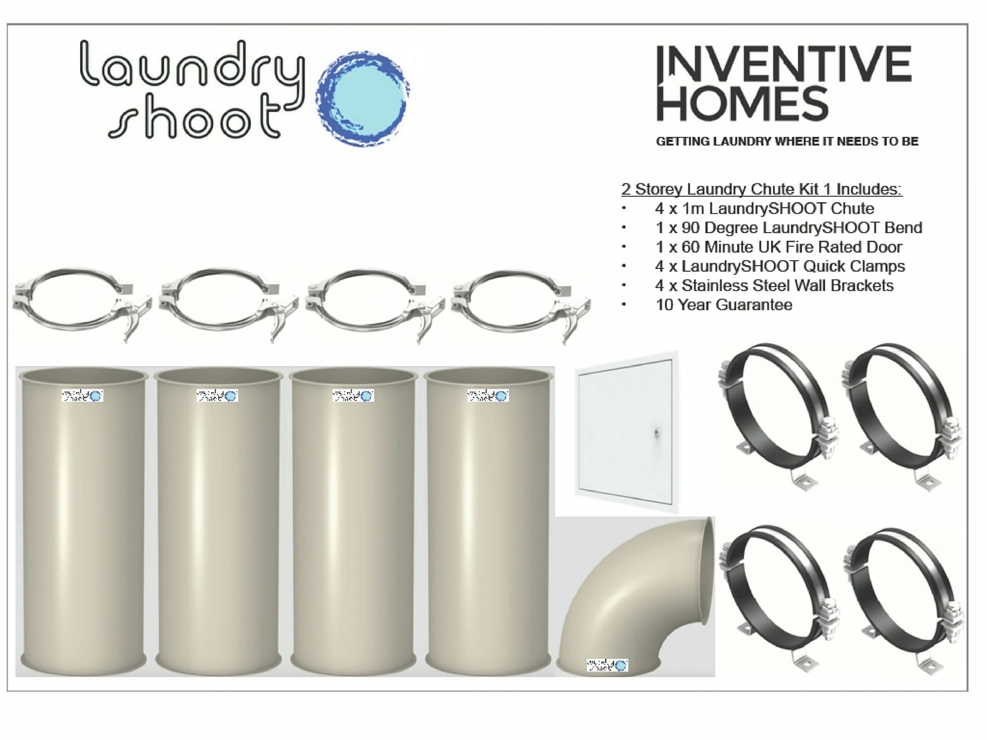 Laundry shoot Laundry Chute - 2 Storey House Kit 1